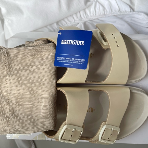 1774 Rare Birkenstock all leather (sole) Vanilla size 41 BNWT - Picture 5 of 8